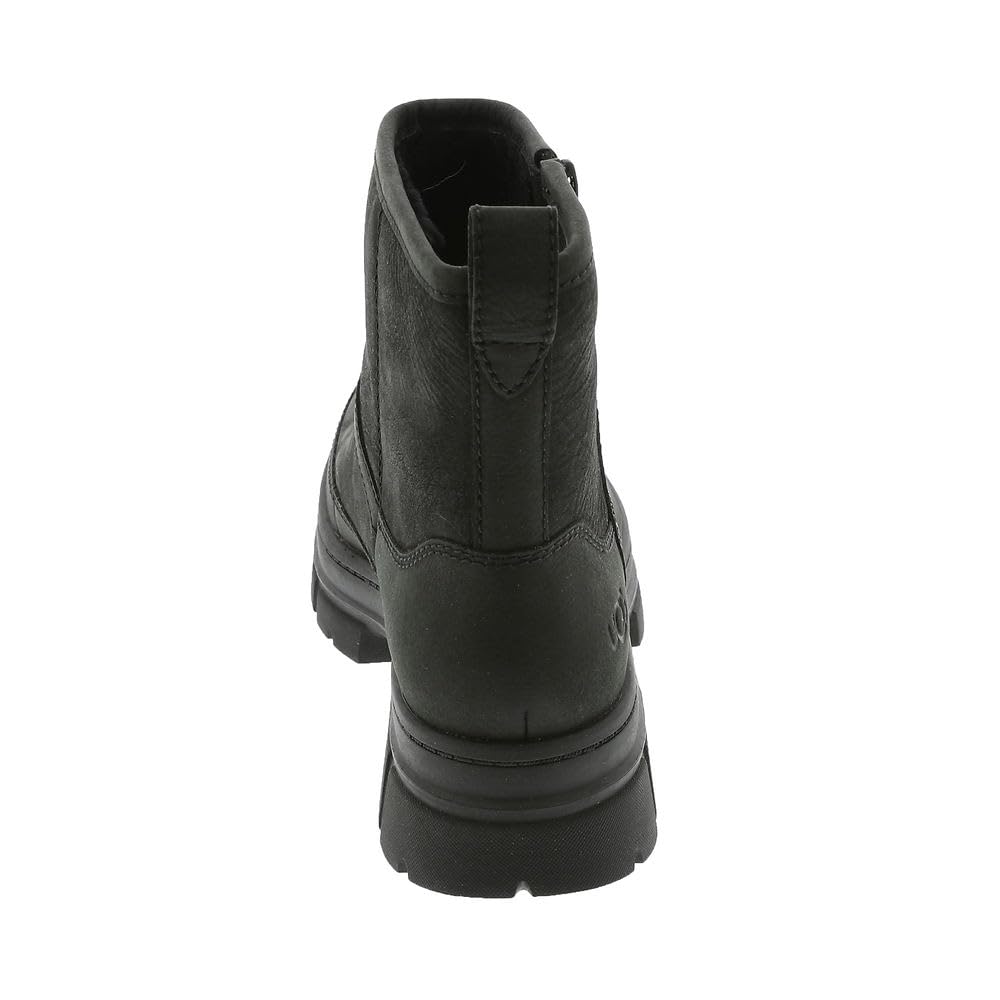 Foto 7 pulgar | Bota De Moda Ugg Ashton Para Mujer, Piel Negra, Impermeable 6.5 - Venta Internacional.