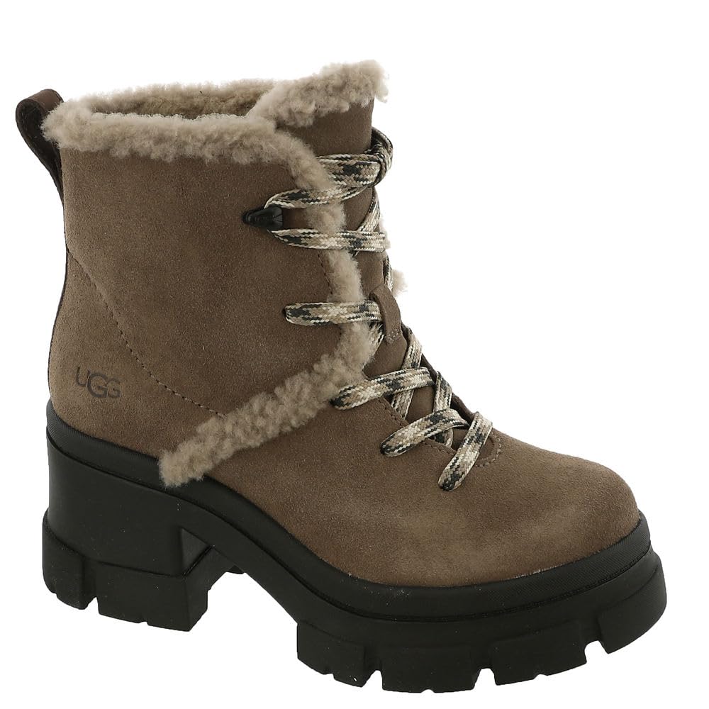 Foto 2 pulgar | Botas De Moda Ugg Brooklyn Hiker Impermeables Para Mujer, Nogal Americano - Venta Internacional.