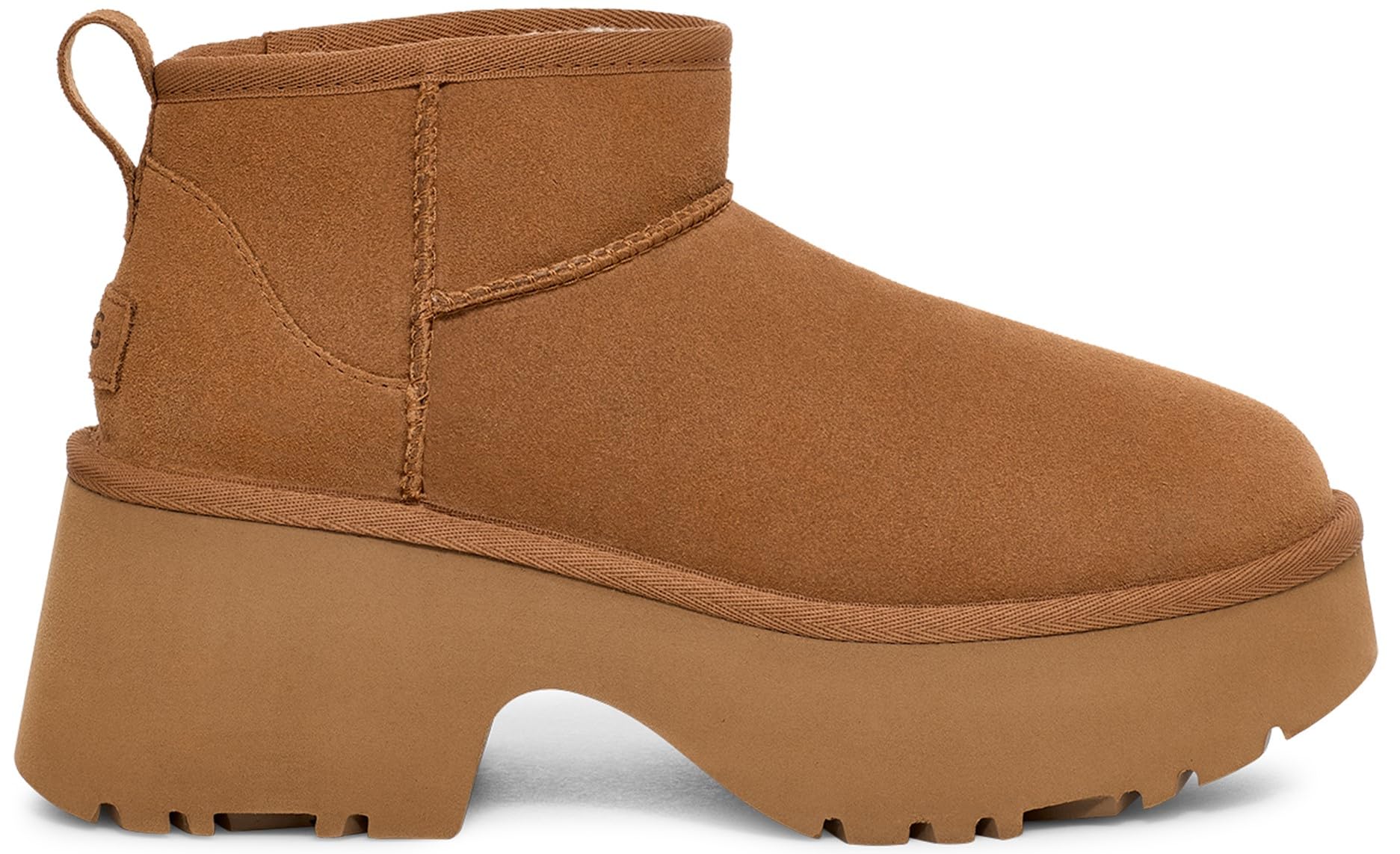 Foto 5 pulgar | Bota De Moda Ugg Classic Ultra Mini New Heights Para Mujer, Color Castaño - Venta Internacional.