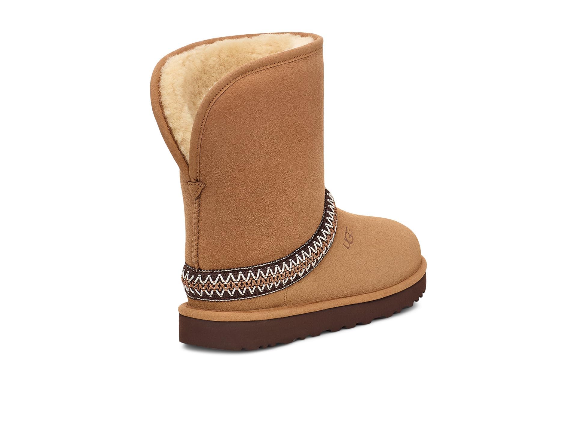 Foto 6 pulgar | Bota De Moda Ugg Classic Short Crescent Para Mujer, Castaño 8 - Venta Internacional.