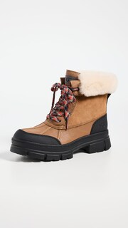 Foto 2 | Bota Ugg Ashton Addie De Piel Impermeable Para Mujer, Color Castaño - Venta Internacional.