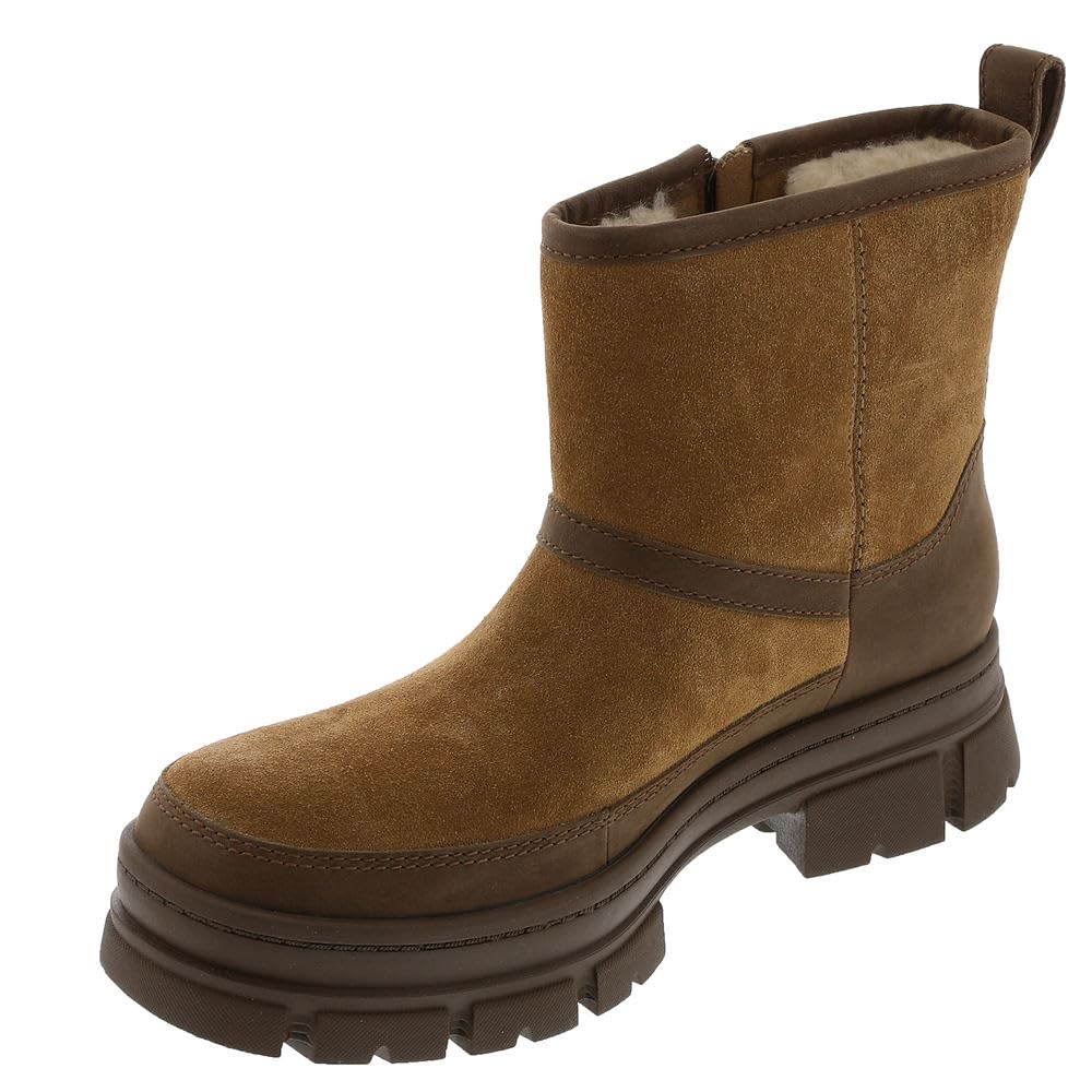 Foto 5 pulgar | Botas De Moda Ugg Ashton Para Mujer, De Gamuza Castaña, Impermeables - Venta Internacional.