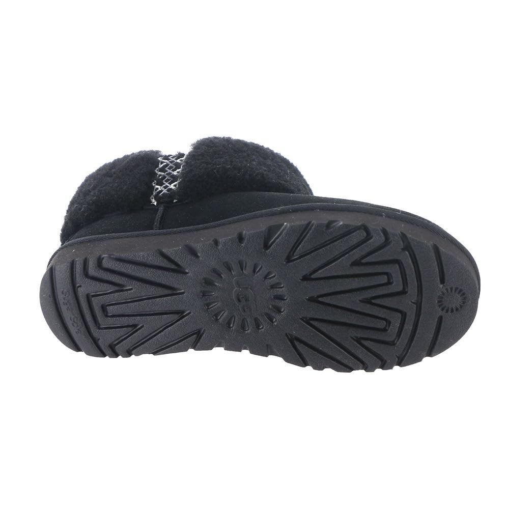 Foto 3 | Bota Ugg Ultra Mini Ugg Braid Para Mujer, Color Negro, Talla 6 - Venta Internacional.