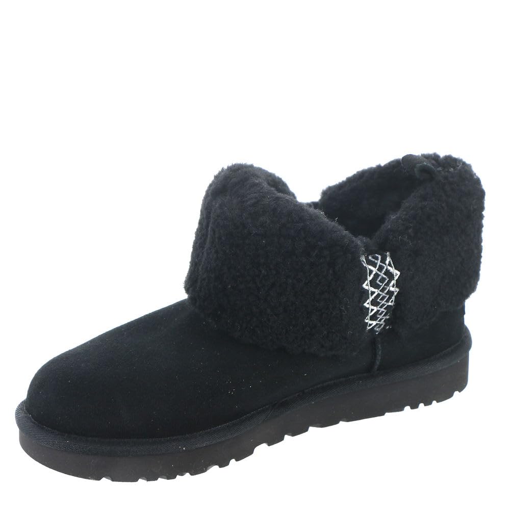 Foto 5 pulgar | Bota Ugg Ultra Mini Ugg Braid Para Mujer, Color Negro, Talla 6 - Venta Internacional.