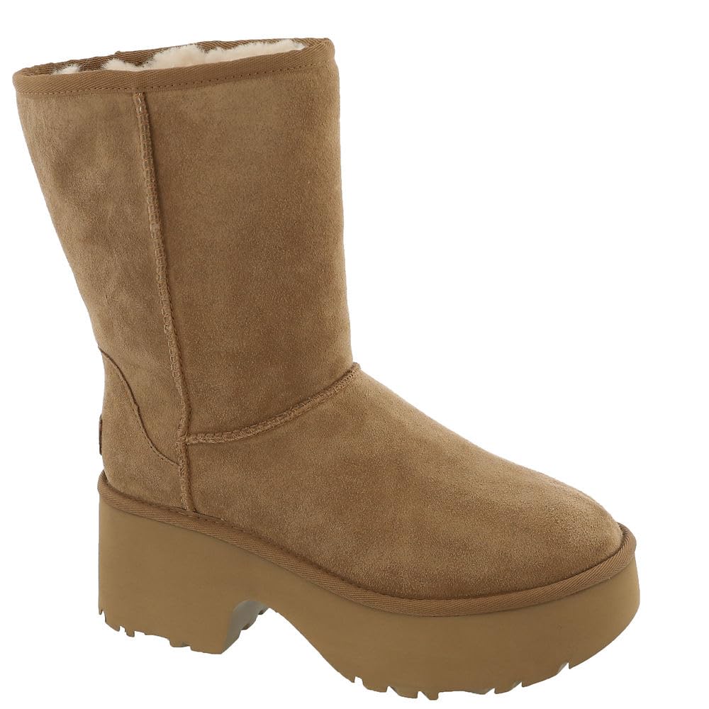 Foto 2 pulgar | Bota De Moda Ugg Classic Short New Heights Para Mujer, Color Castaño - Venta Internacional.