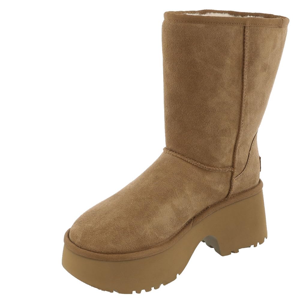 Foto 5 pulgar | Bota De Moda Ugg Classic Short New Heights Para Mujer, Color Castaño - Venta Internacional.