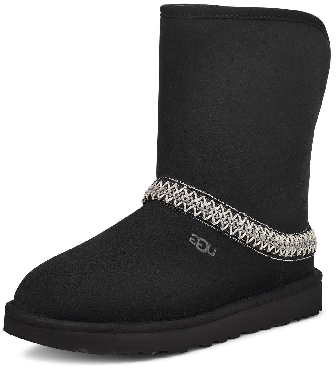 Foto 2 pulgar | Bota De Moda Ugg Classic Short Crescent Para Mujer, Color Negro, Talla 8 - Venta Internacional.