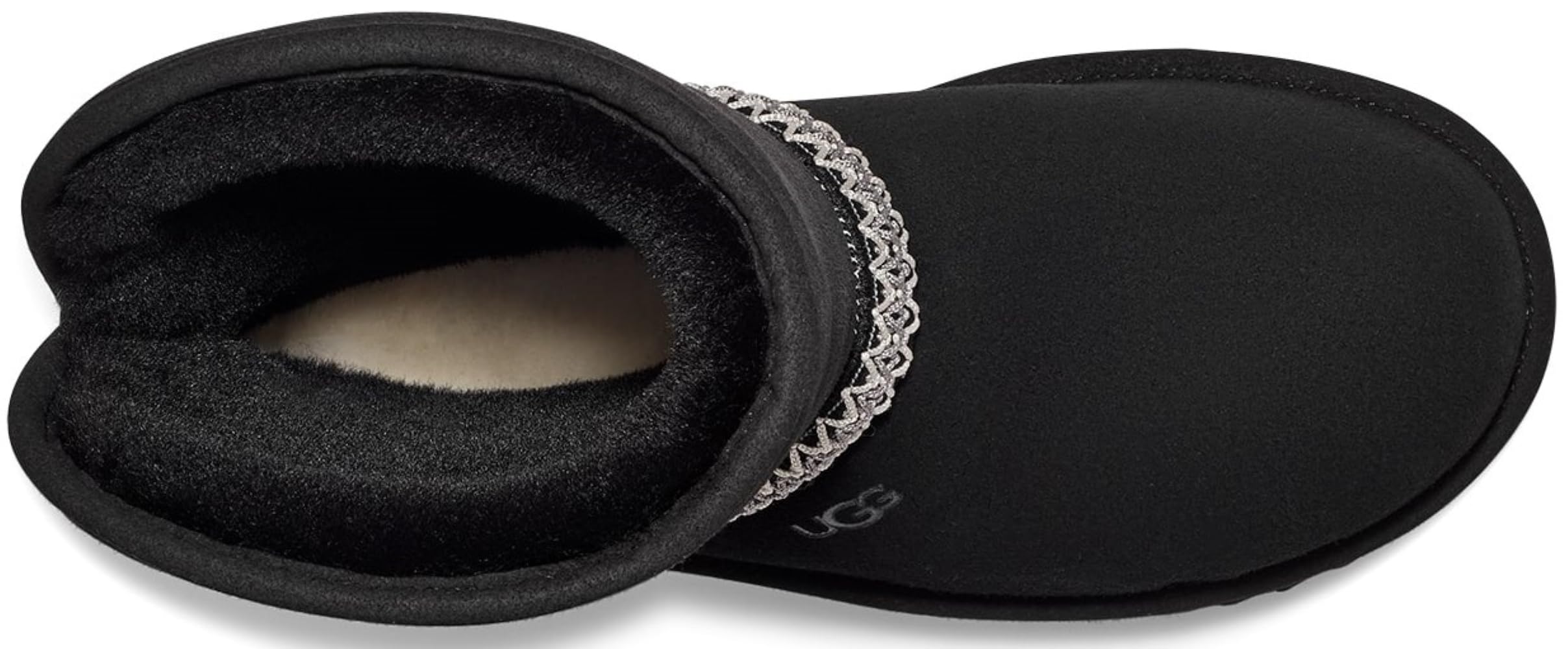 Foto 6 pulgar | Bota De Moda Ugg Classic Short Crescent Para Mujer, Color Negro, Talla 8 - Venta Internacional.