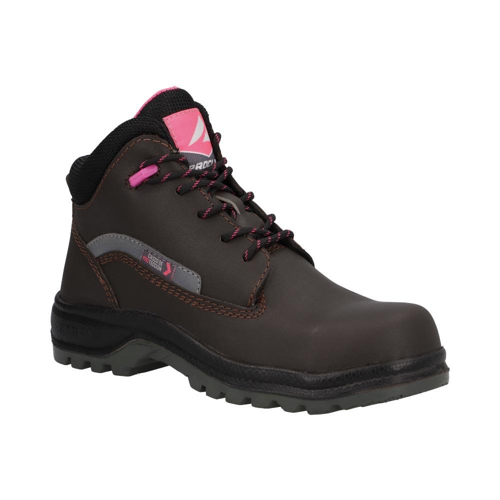 Foto 2 pulgar | Botas Con Casquillo Mujer Industriales Pro Cliff Protection Cafe