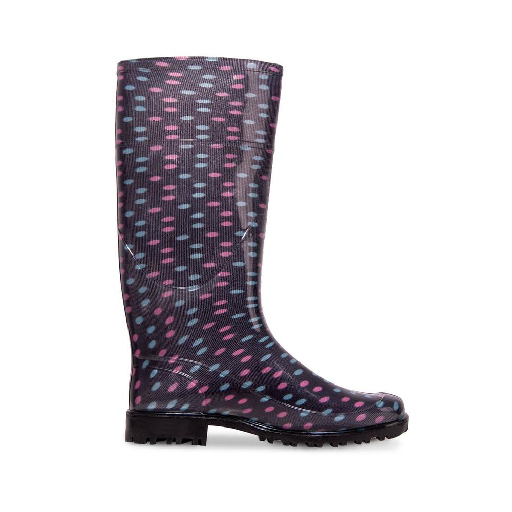 Foto 1 | Bota Lluvia Mujer Top Moda Impearmebles Resistente Negro