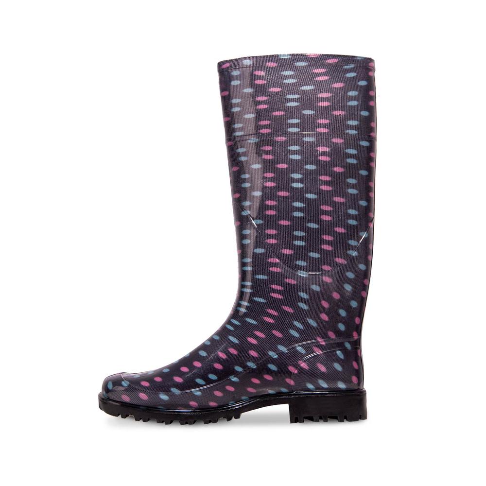 Foto 4 | Bota Lluvia Mujer Top Moda Impearmebles Resistente Negro