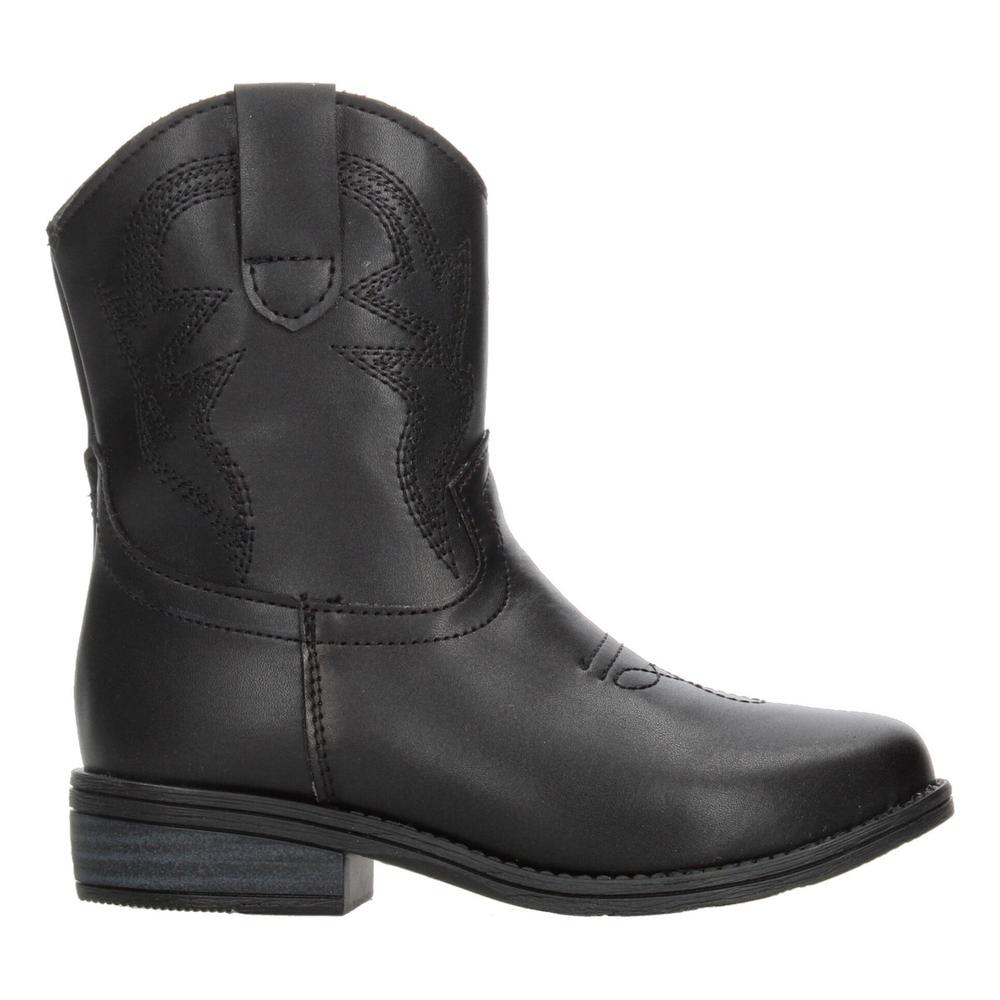 Foto 1 | Botas Vaqueras Mujer Jr. Tropicana Negro Casual Juvenil Negro