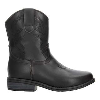 Foto 1 | Botas Vaqueras Mujer Jr. Tropicana Negro Casual Juvenil Negro