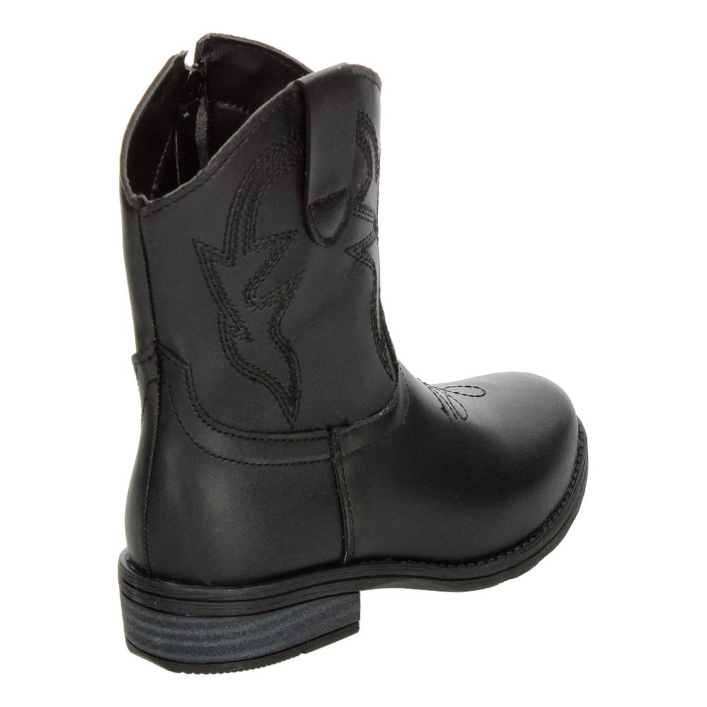 Foto 3 | Botas Vaqueras Mujer Jr. Tropicana Negro Casual Juvenil Negro