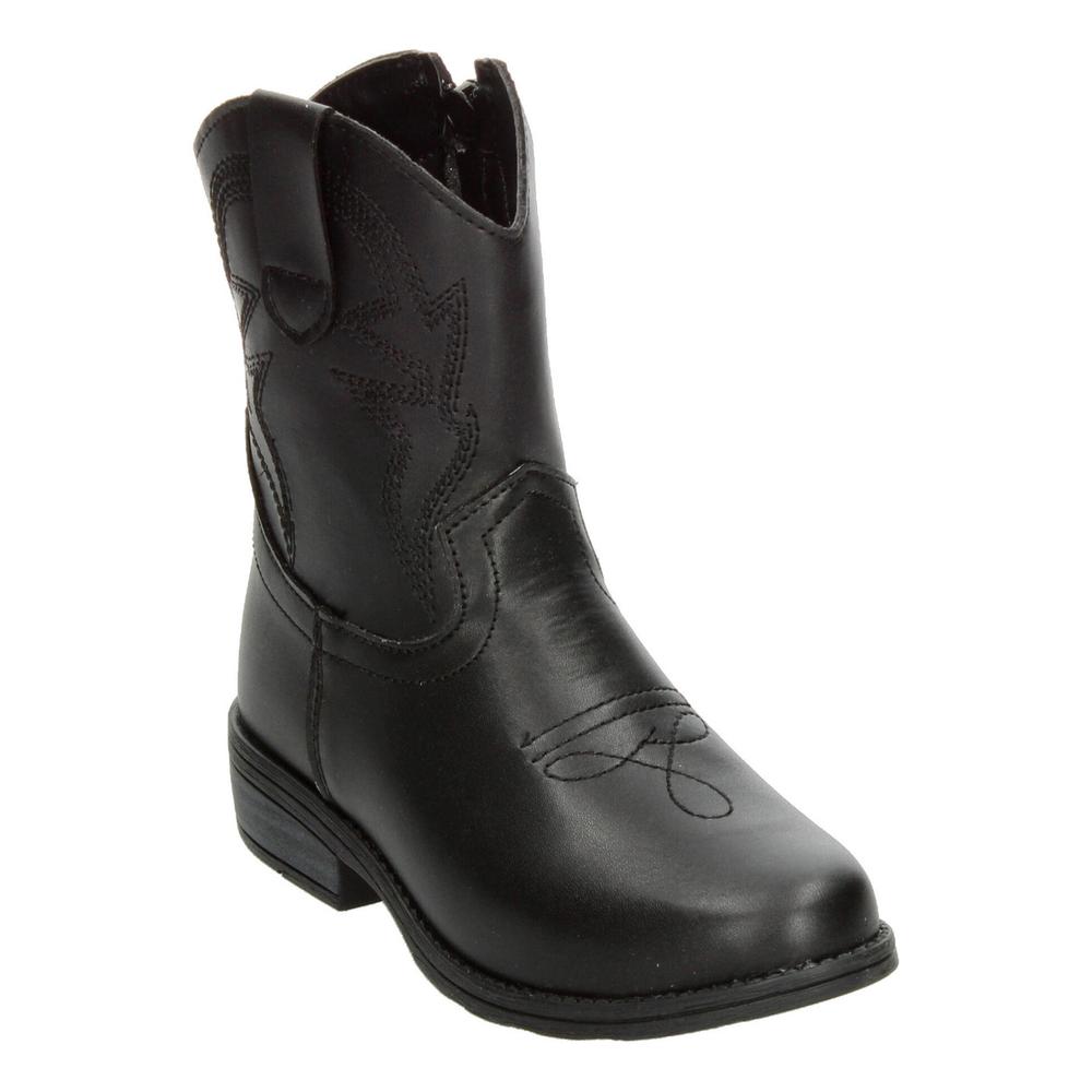 Foto 4 | Botas Vaqueras Mujer Jr. Tropicana Negro Casual Juvenil Negro