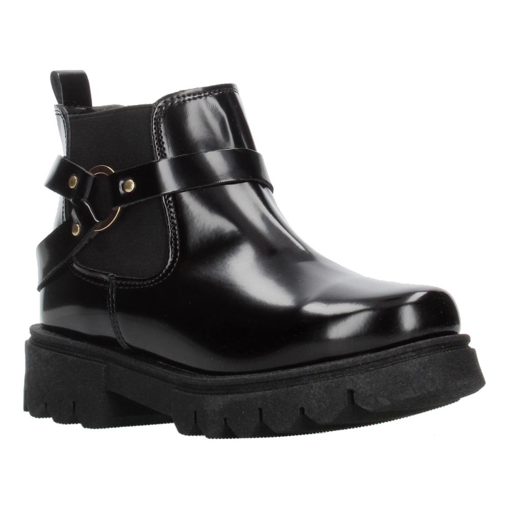 Foto 3 pulgar | Bota Mujer Jakuna Negro Tipo Chelsea Plataforma Para Dama Negro