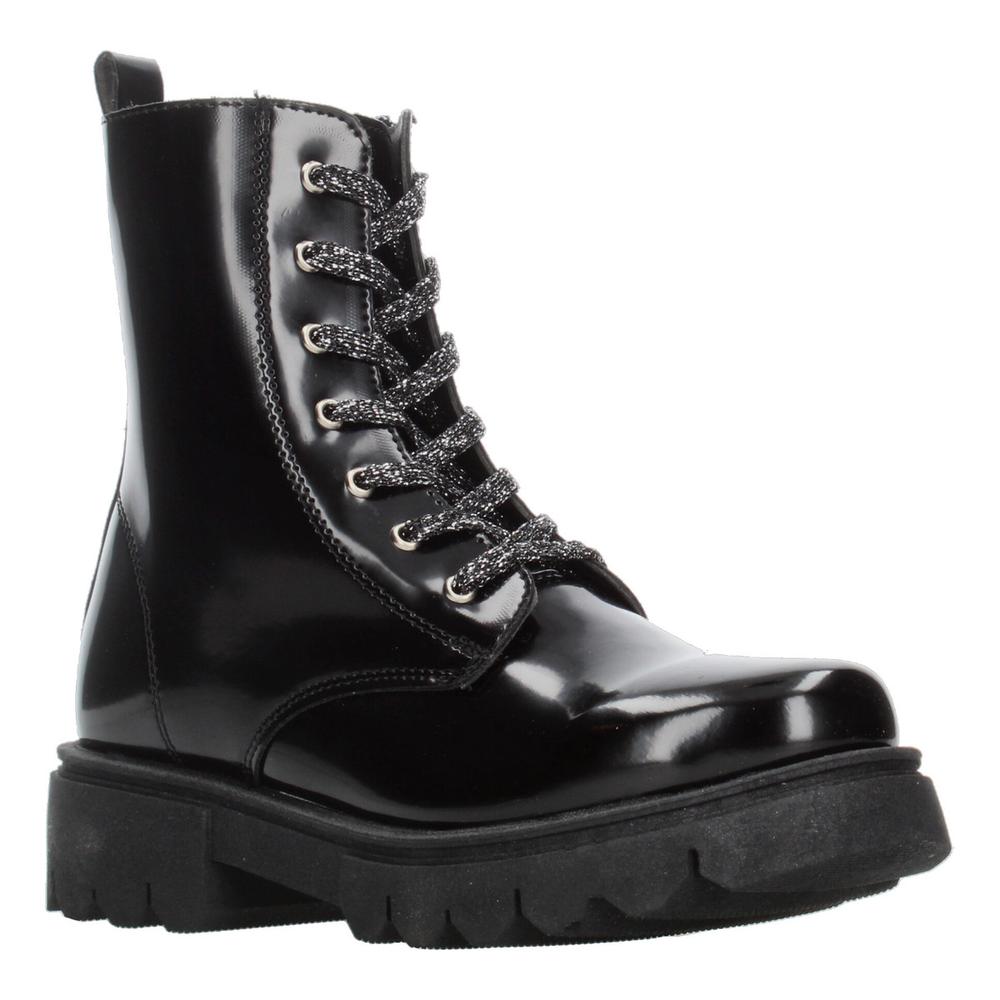 Foto 2 | Bota Borcegos Mujer Jakuna Color Negro Cintas Ajustables Negro