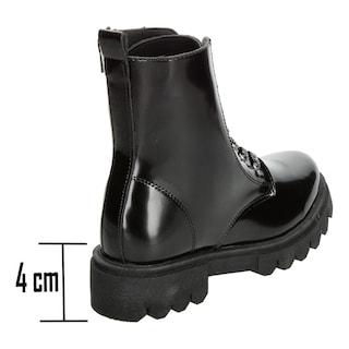 Foto 3 | Bota Borcegos Mujer Jakuna Color Negro Cintas Ajustables Negro