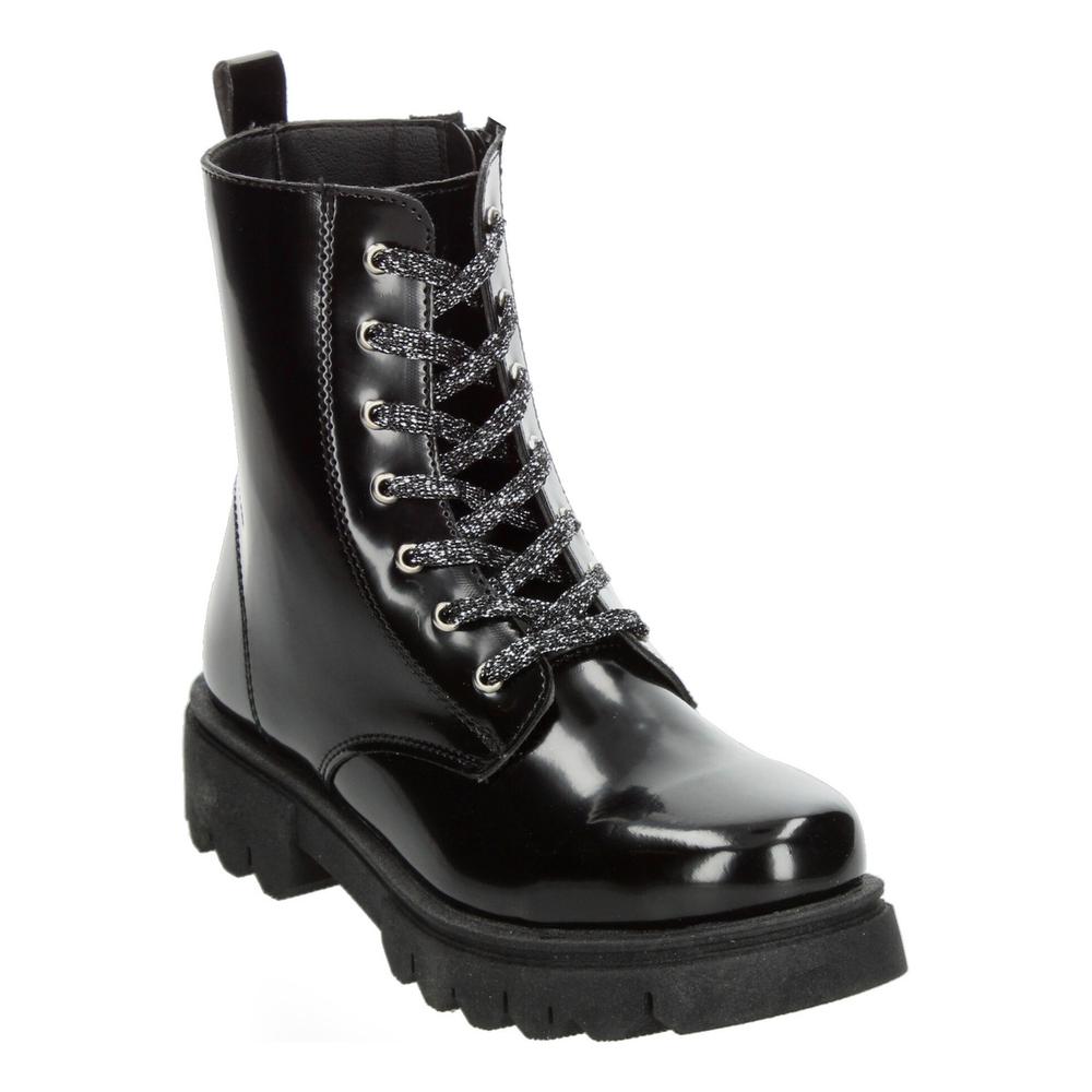 Foto 4 | Bota Borcegos Mujer Jakuna Color Negro Cintas Ajustables Negro