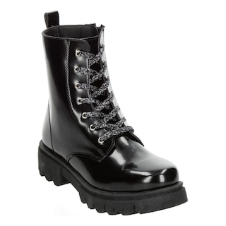 Foto 4 | Bota Borcegos Mujer Jakuna Color Negro Cintas Ajustables Negro