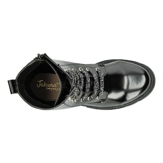 Foto 8 | Bota Borcegos Mujer Jakuna Color Negro Cintas Ajustables Negro