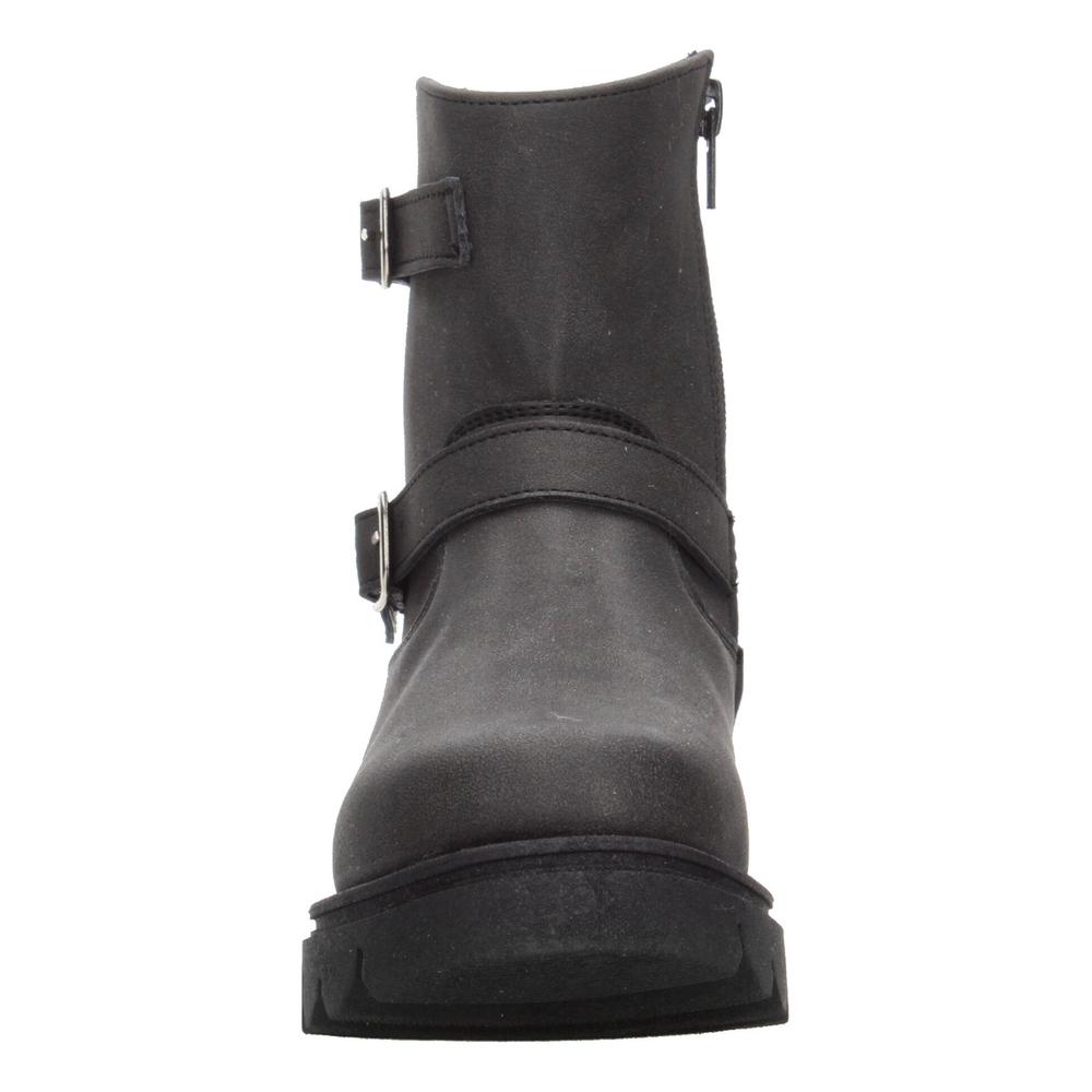 Foto 6 | Bota Mujer Jr. Jakuna Negro Doble Hebilla Zipper Para Dama Negro