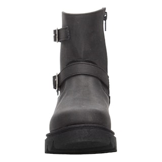 Foto 6 | Bota Mujer Jr. Jakuna Negro Doble Hebilla Zipper Para Dama Negro