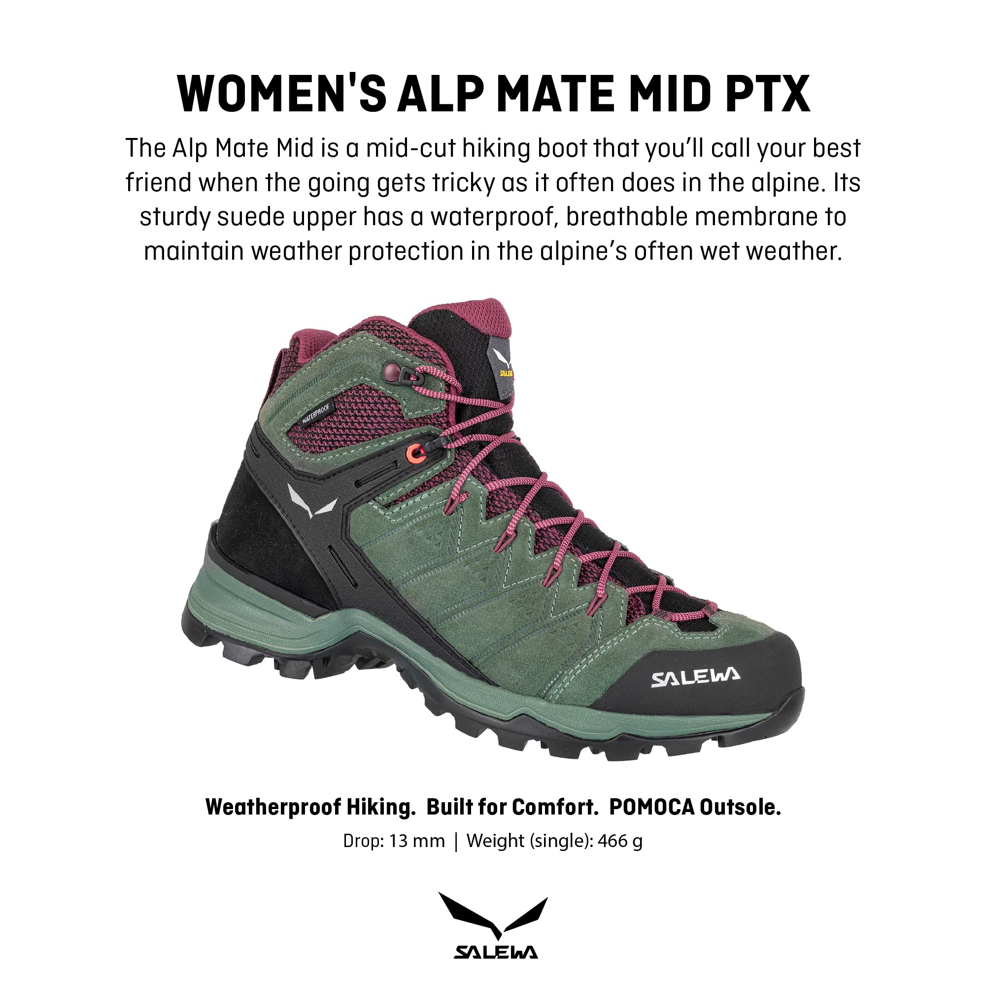 Foto 3 pulgar | Botas De Trekking Y Senderismo Salewa Alp Mate Mid Waterproof - Venta Internacional.