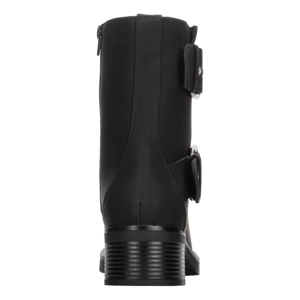 Foto 8 pulgar | Botines Mujer Berlin Negro Doble Hebilla Tacón 5 Cm Negro