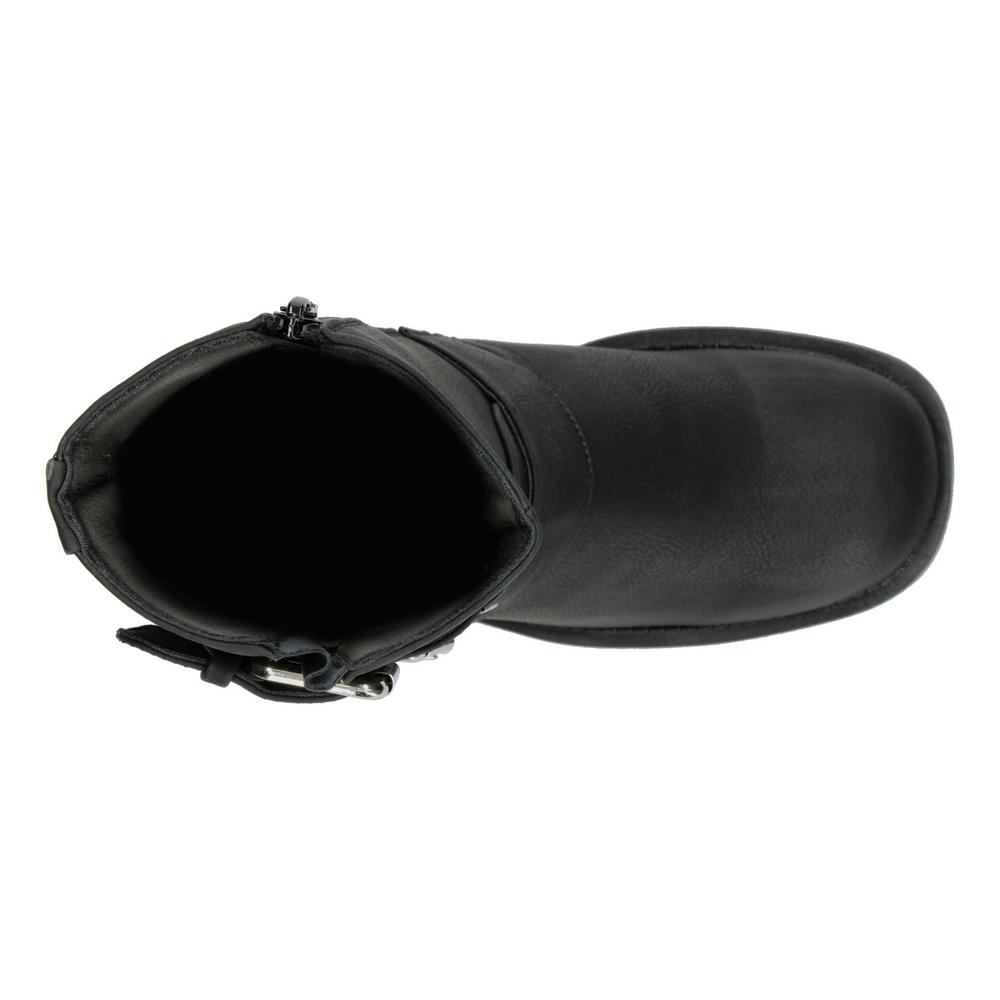 Foto 9 pulgar | Botines Mujer Berlin Negro Doble Hebilla Tacón 5 Cm Negro