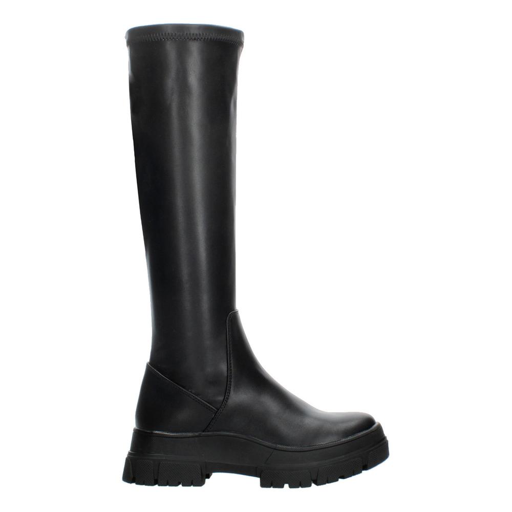 Foto 2 pulgar | Botas Mujer Berlin Negro Casual Tubo Caña Alta Tacón 5 Cm Negro