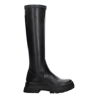 Foto 1 | Botas Mujer Berlin Negro Casual Tubo Caña Alta Tacón 5 Cm Negro