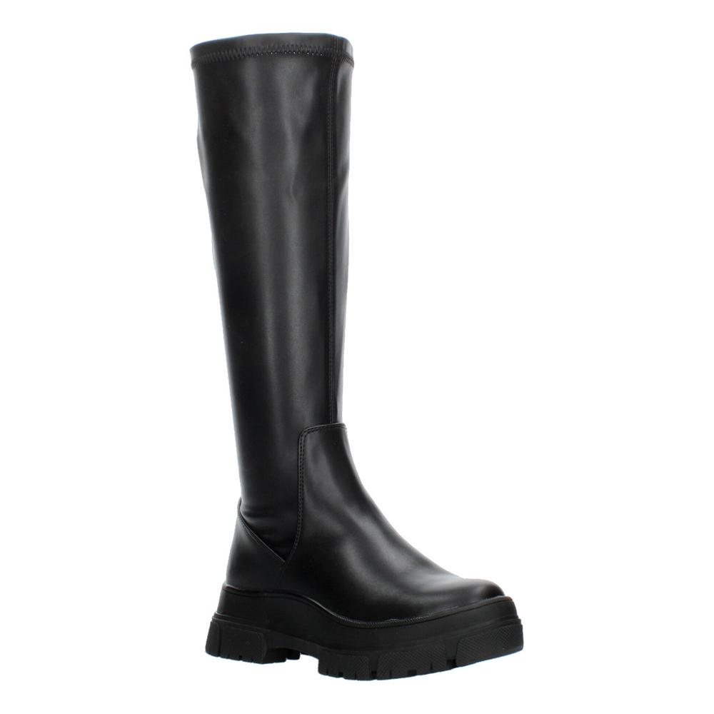 Foto 3 pulgar | Botas Mujer Berlin Negro Casual Tubo Caña Alta Tacón 5 Cm Negro