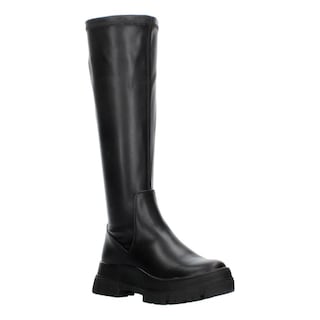 Foto 2 | Botas Mujer Berlin Negro Casual Tubo Caña Alta Tacón 5 Cm Negro