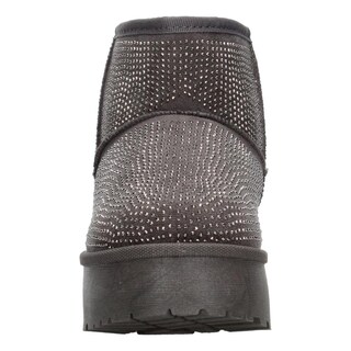 Foto 6 | Botin Mujer Berlin Gris Australiana Invierno Plataforma 4 Cm Gris