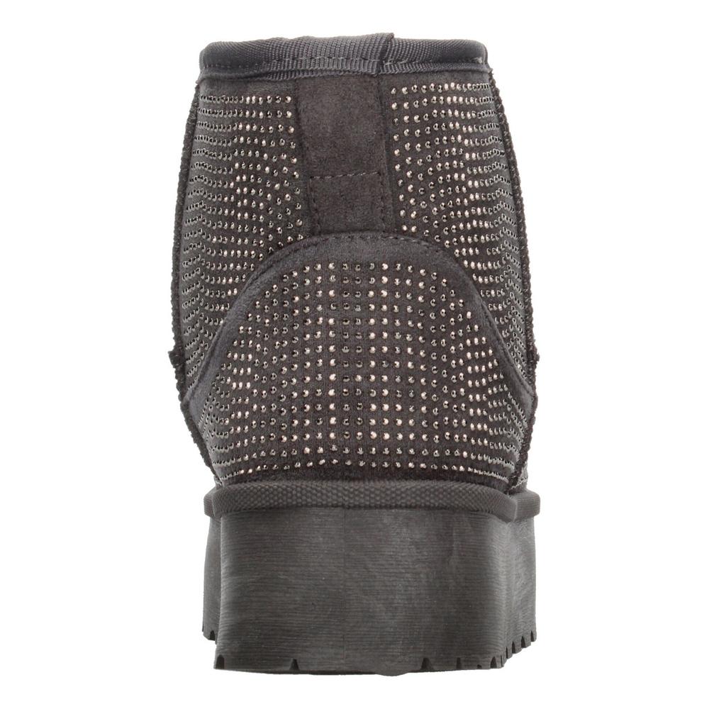 Foto 8 pulgar | Botin Mujer Berlin Gris Australiana Invierno Plataforma 4 Cm Gris