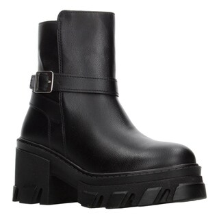 Foto 2 | Botín Mujer Berlín Negro Tacón 7.5 Cm Hebilla Dama Negro