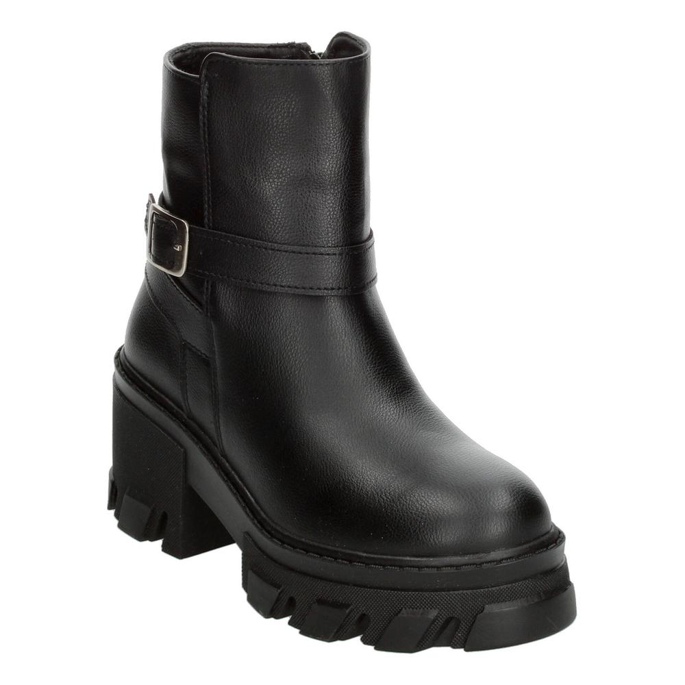 Foto 4 | Botín Mujer Berlín Negro Tacón 7.5 Cm Hebilla Dama Negro