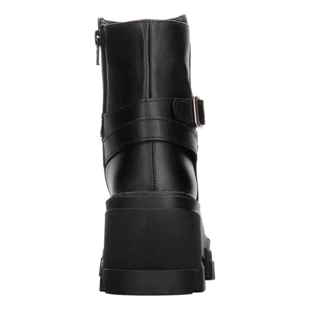 Foto 7 | Botín Mujer Berlín Negro Tacón 7.5 Cm Hebilla Dama Negro