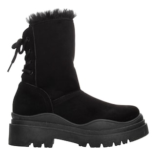Foto 1 | Botines Mujer Berlin Negro Platafroma 4.5 Cm Invierno Negro
