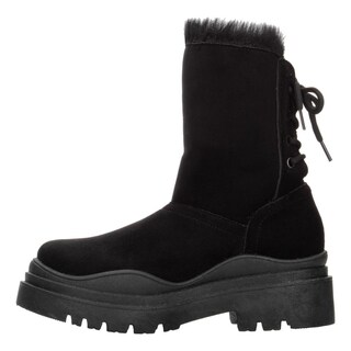 Foto 5 | Botines Mujer Berlin Negro Platafroma 4.5 Cm Invierno Negro