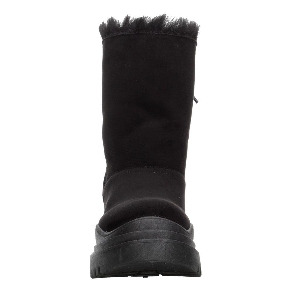 Foto 7 pulgar | Botines Mujer Berlin Negro Platafroma 4.5 Cm Invierno Negro