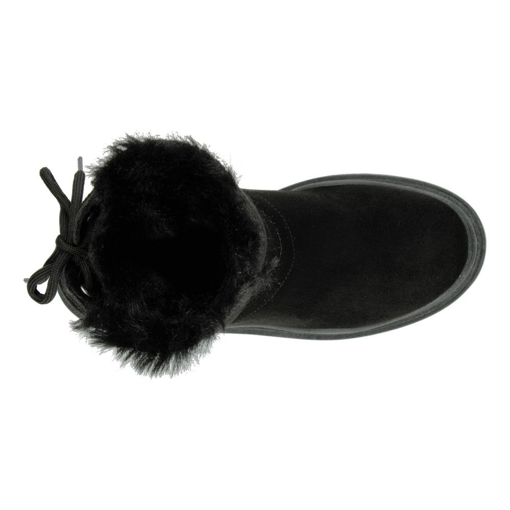Foto 9 pulgar | Botines Mujer Berlin Negro Platafroma 4.5 Cm Invierno Negro