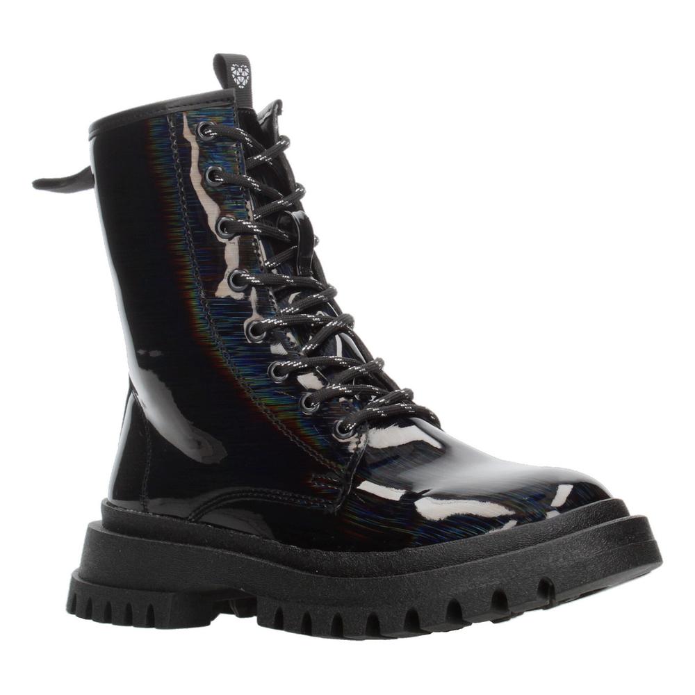 Foto 3 pulgar | Bota Mujer Jr. Tropicana Negro Plataforma 4 Cm Cintas Dama Negro