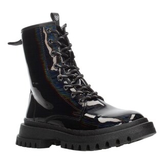 Foto 2 | Bota Mujer Jr. Tropicana Negro Plataforma 4 Cm Cintas Dama Negro