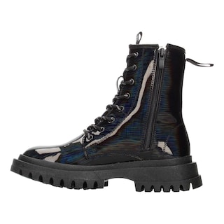 Foto 5 | Bota Mujer Jr. Tropicana Negro Plataforma 4 Cm Cintas Dama Negro