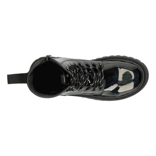 Foto 8 | Bota Mujer Jr. Tropicana Negro Plataforma 4 Cm Cintas Dama Negro
