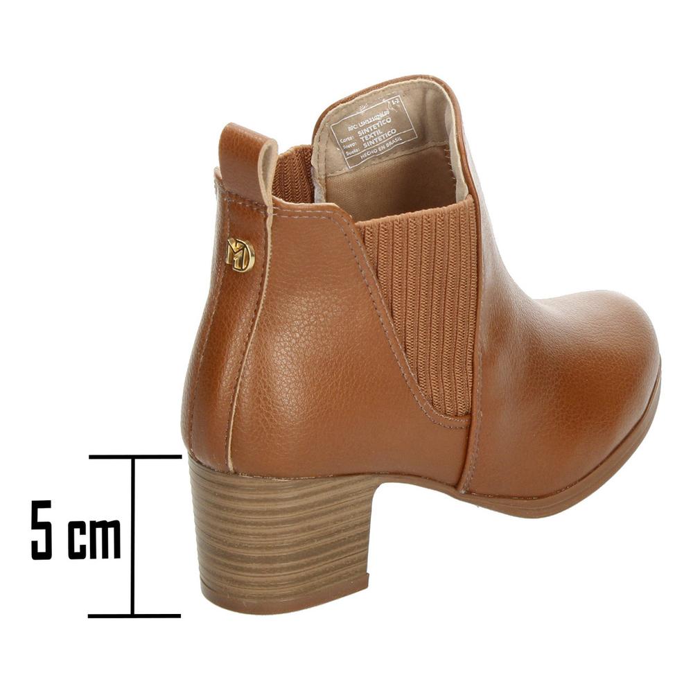 Foto 4 pulgar | Botín Modare Para Mujer Estilo Chelsea Elegante Versátil Cafe