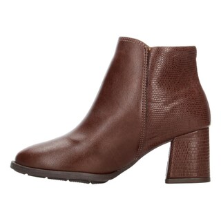 Foto 5 | Botines Mujer Modare Café Casual Tacón 6.5 Cm Para Dama Cafe