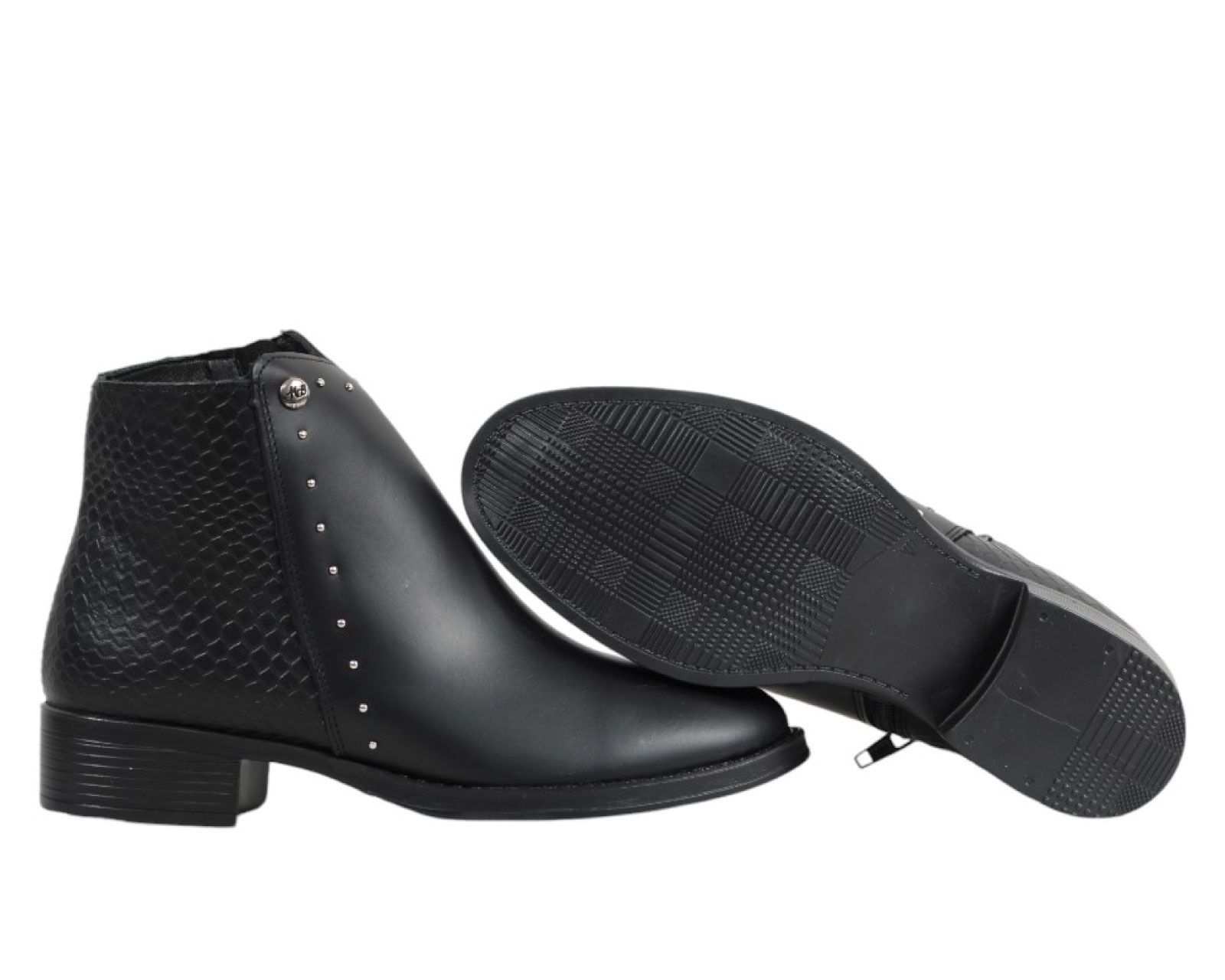 Foto 5 | Botin Mujer Bonita 2304 Negro Comodo Antiderrapante